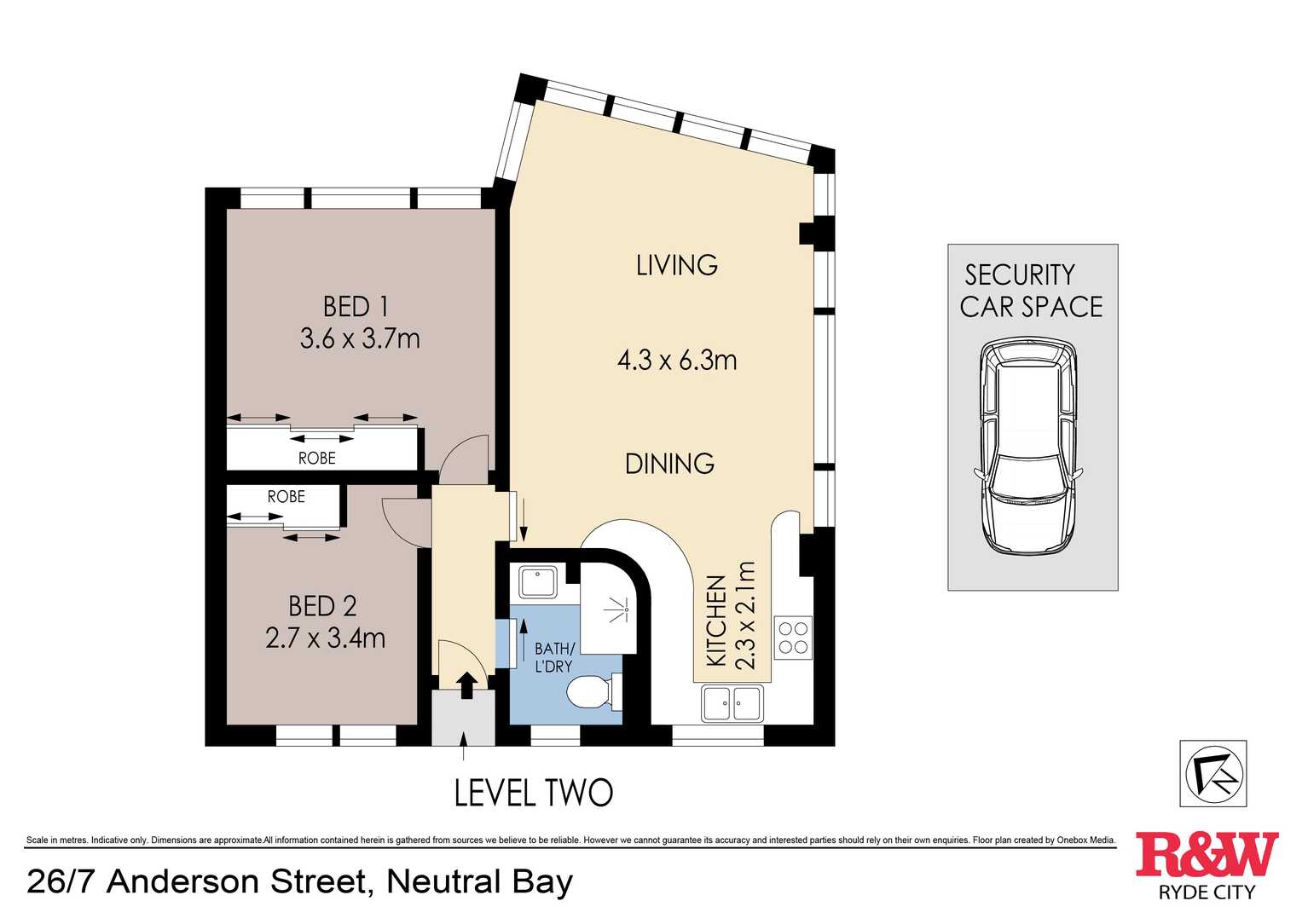 26/7 Anderson Street Neutral Bay